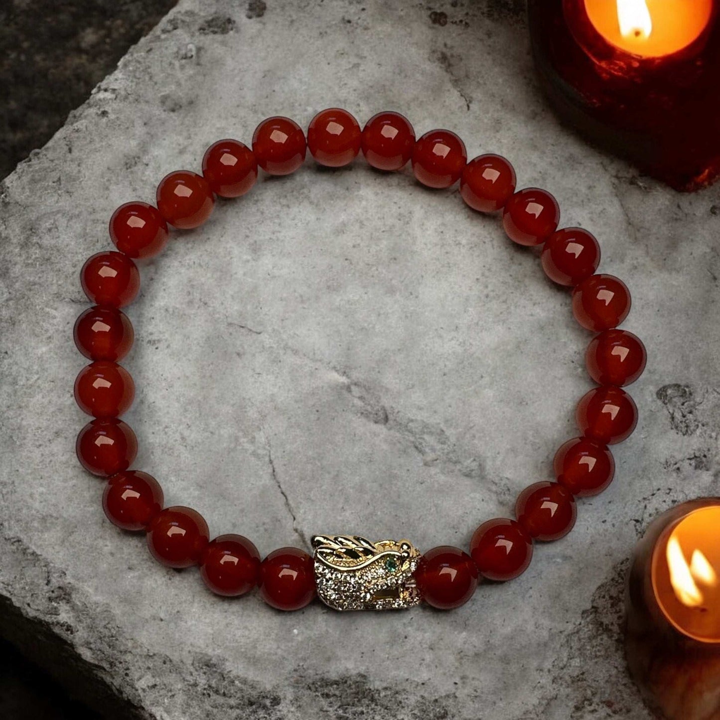 Carnelian Dragon Bracelet
